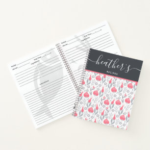 Personalized Recipe Spiral Notebook