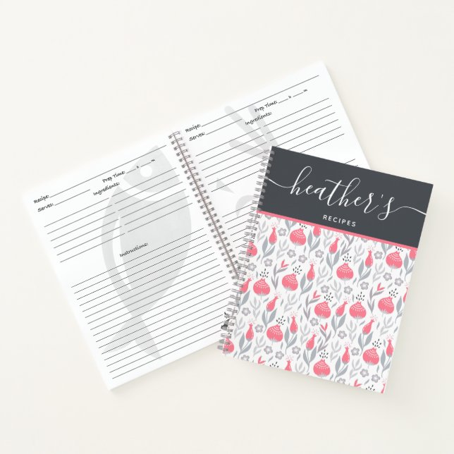 Personalized Recipe Spiral Notebook (Inside)