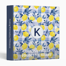 PERSONALIZED RECIPES LEMONS MONOGRAM MESSAGE