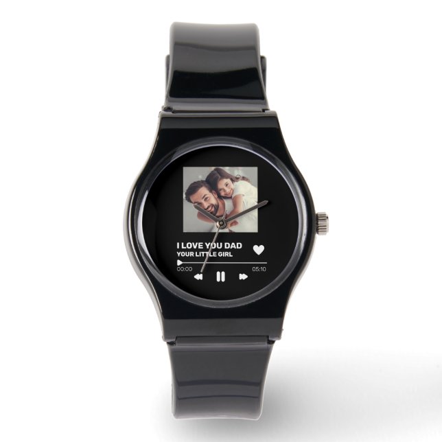 Personalized Record Display Gift  Watch (Front)