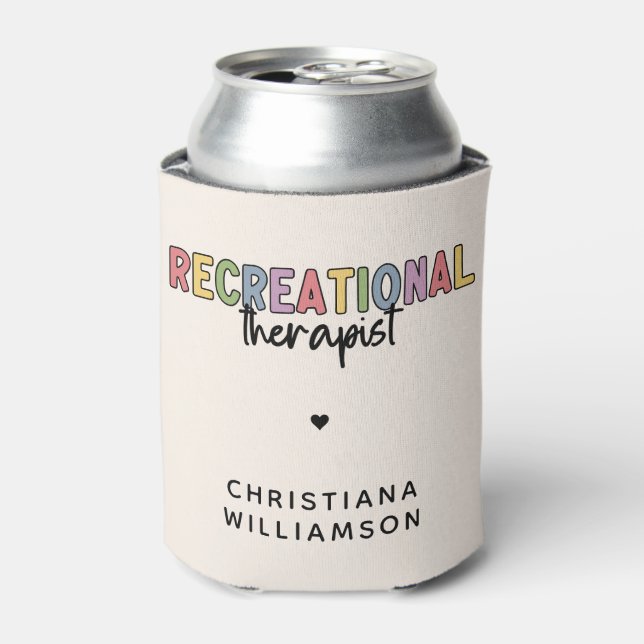 Personalized Recreational Therapist Can Cooler (Can Front)