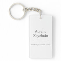 Personalized Rectangular Keychain