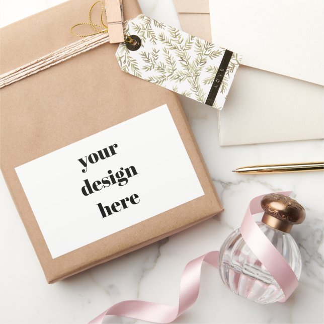 Personalized  rectangular sticker (Gifting)