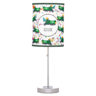 Personalized Recycling Garbage Truck Party Pattern Table Lamp
