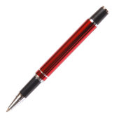 Personalized Red Aluminum Promo Rollerball Pen (Front)