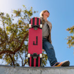 Personalized Red and Black Skateboard<br><div class="desc">Personalized Red and Black Skateboard.</div>
