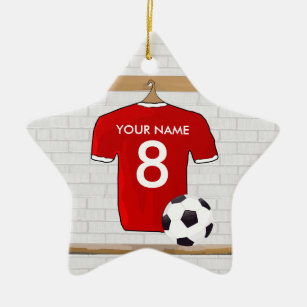 Football Wood Ornament, Custom Football Jersey and Ball Football Playe –  Happy Wood Products