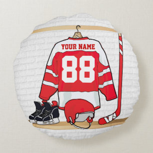 Hockey Jersey Throw Pillow