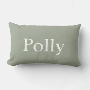 Personalized Red and White Throw Pillow