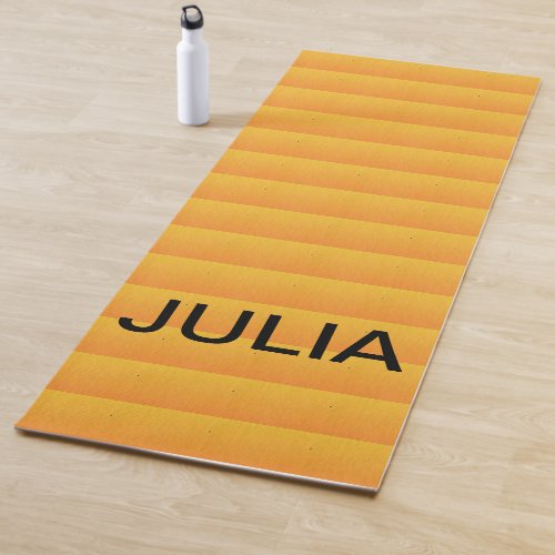 Personalized red and yellow shades yoga mat