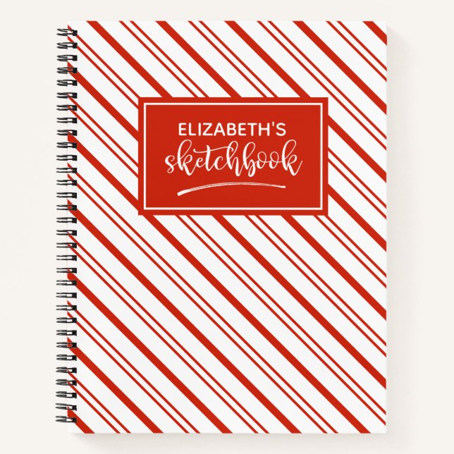 Personalized Red Artist Sketch book (Front)