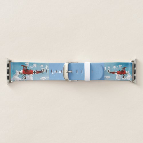 Personalized Red Baron Fokker Apple Watch Band