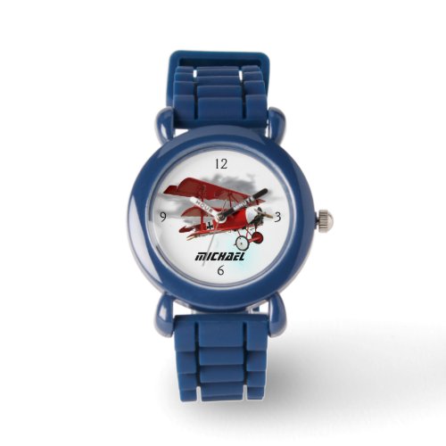 Personalized Red Baron Triplane Watch