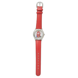 Personalized Red Basketball Jersey Watch