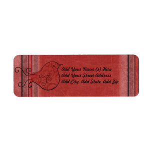 Personalized Red Cardinal Holiday Address Labels
