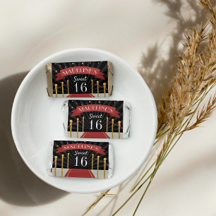 Personalized Red Carpet Theme Sweet 16 Hershey's Miniatures