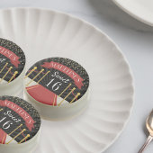 Personalized Red Carpet Theme Sweet Sixteen Chocolate Covered Oreo