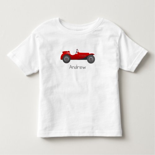 Personalized Red Classic Car Gifts Toddler T_shirt