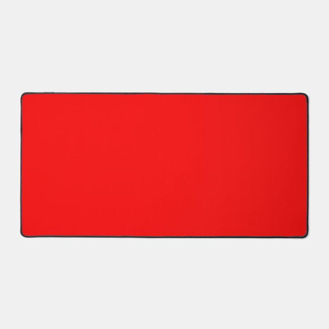 Personalized Red Desk Mat for Home or Office (Front)