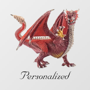 Personalized - Red Dragon  Wall Decal