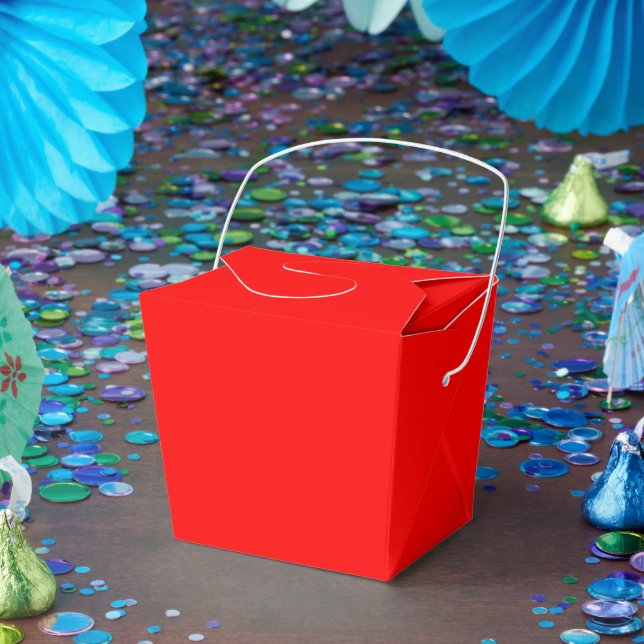 Personalized Red Favor Boxes – Take Out 2x2x2.75 (Party)