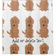 Personalized Red Golden Doodle Dog Design
