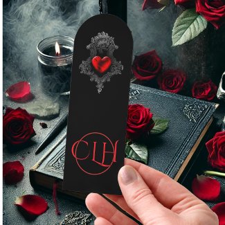 Personalized Red Goth Heart 