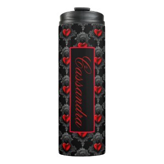 Personalized Red Goth Heart