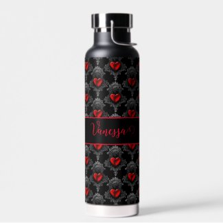 Personalized Red Goth Heart 