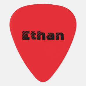 Personalized Red Guitar Pick