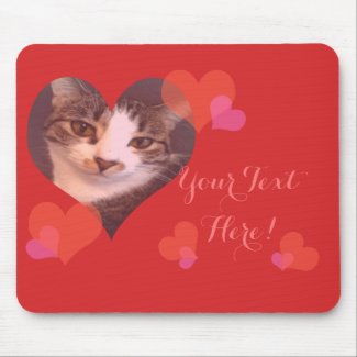 Personalized Red Hearts Valentine