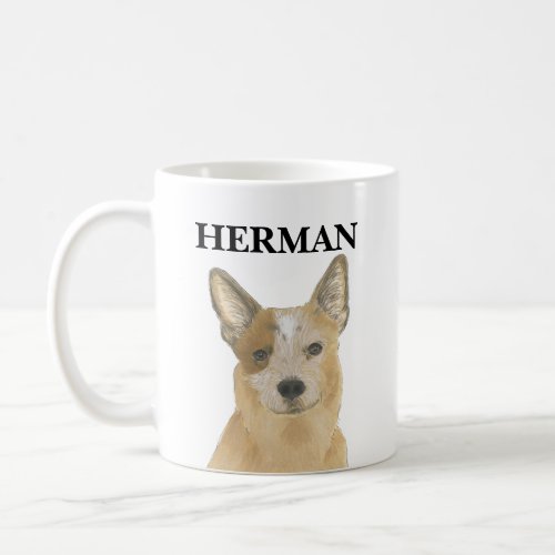 Personalized Red Heeler Australian Cattledog Coffee Mug