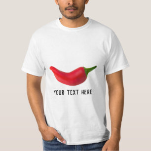Personalized red hot chili pepper t shirt