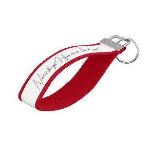 Personalized Red Keychain with Loving Message
