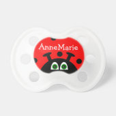 Personalized Red Ladybug Pacifier (Front)
