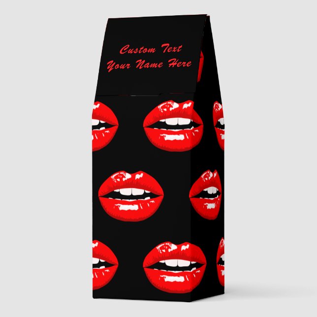 Personalized Red Lips Roasted Coffee Custom Text (Back)