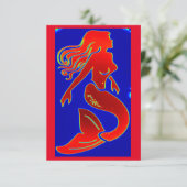 personalized red mermaid (Standing Front)