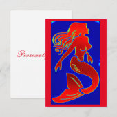 personalized red mermaid (Front/Back)