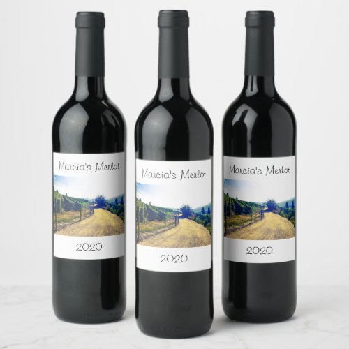 Personalized Red or White Wine Label Design