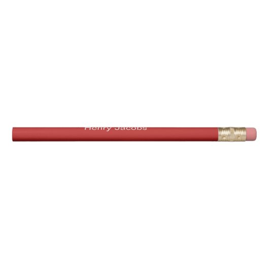 Personalized Red Pencil (Rotated 90)