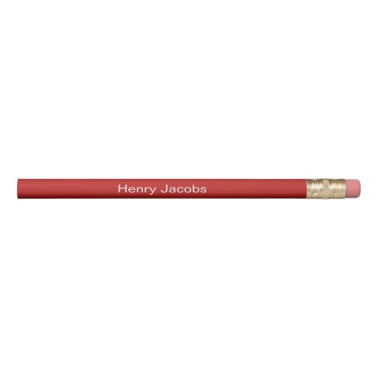 Personalized Red Pencil (Front)