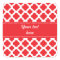 Personalized Red Quatrefoil Pattern
