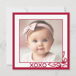 Personalized Red Roses Family Valentine's Day Card