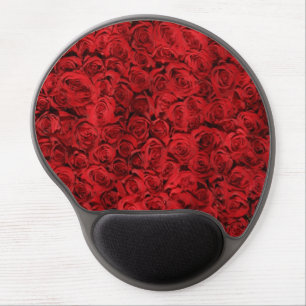 Personalized Red Roses girly Gel Mouse Pad