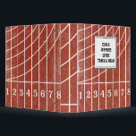 Personalized Red Running Track 3-Ring Binder<br><div class="desc">Stay in your lane. This sports themed 3-ring binder features a distressed style illustration of a red running track starting line. It makes a great personalized gift for your favorite track and field coach or for runners of all sorts. Want the perfect postcard for someone who loves running? This one...</div>