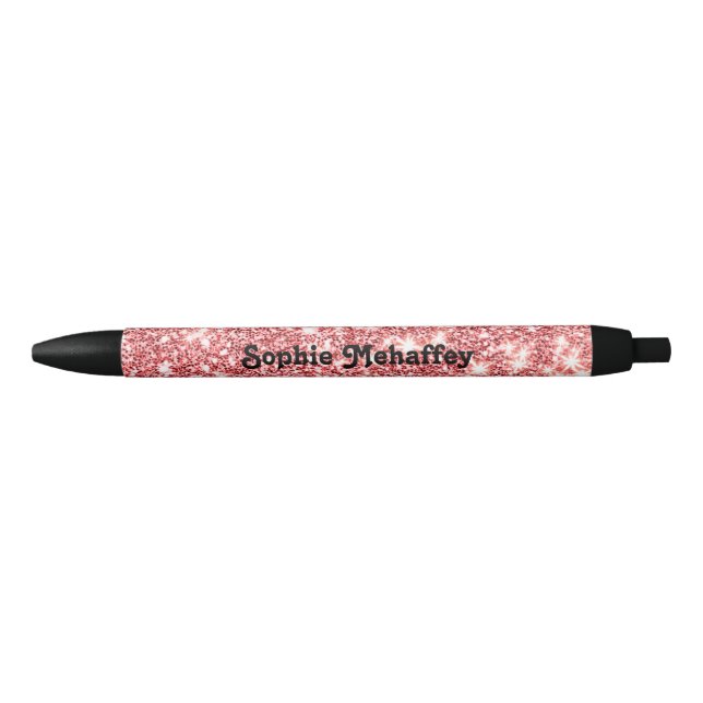 Personalized Red Scrap Sketchbook Pen (Front)
