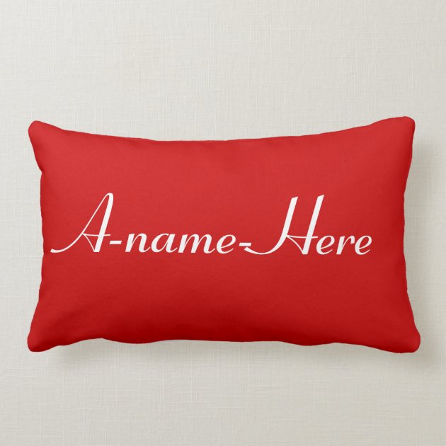 custom lumbar pillow