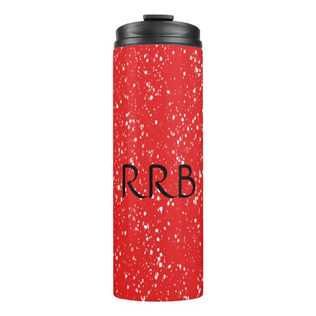 Personalized Red Thermal Tumbler (Front)