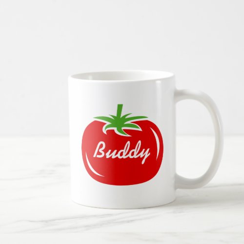 Personalized red tomato coffee mug gift idea