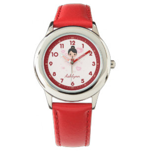 Personalized Red Tutu Ballerina   Dancer Gift Watch